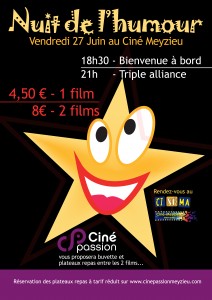 Affiche nuit de l'humour 2014