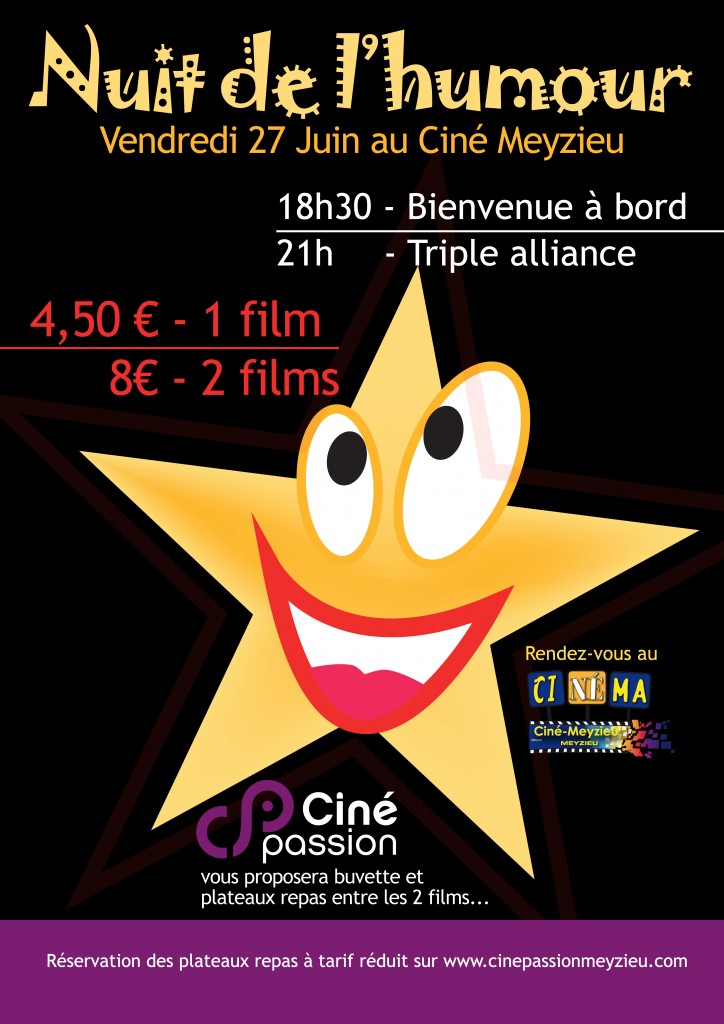 Affiche nuit de l'humour 2014
