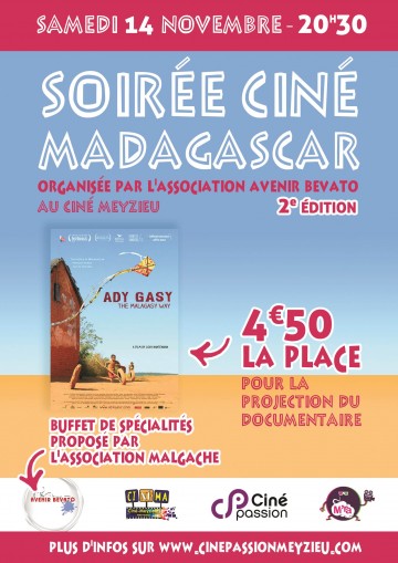 Soirée Ciné Madagascar 2015 – 2ème Edition